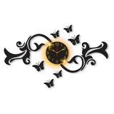Butterfly Design Laminated Wall Clock With Backlight