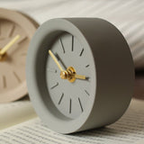 Industrial Style Modern Minimalist Cement Silent Desk Clock