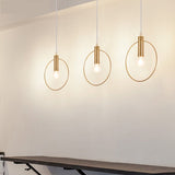 Simple Wrought Iron Post-Modern Chandelier