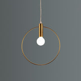 Simple Wrought Iron Post-Modern Chandelier