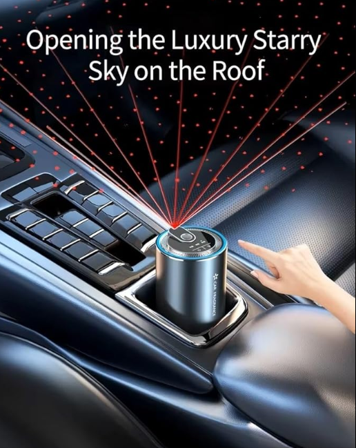 Galaxy Starlight Car Perfume – Premium Fragrance with Ambient LED Light