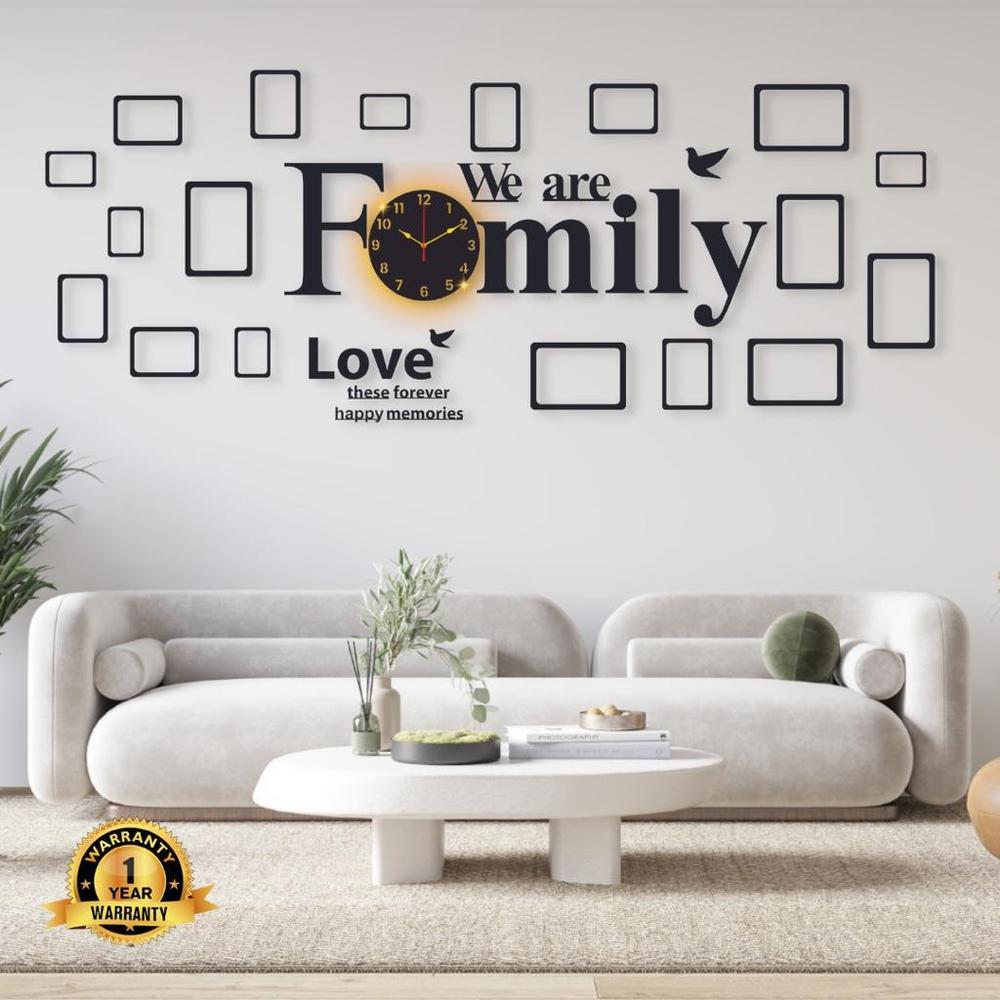 Family Frame Wall Clock