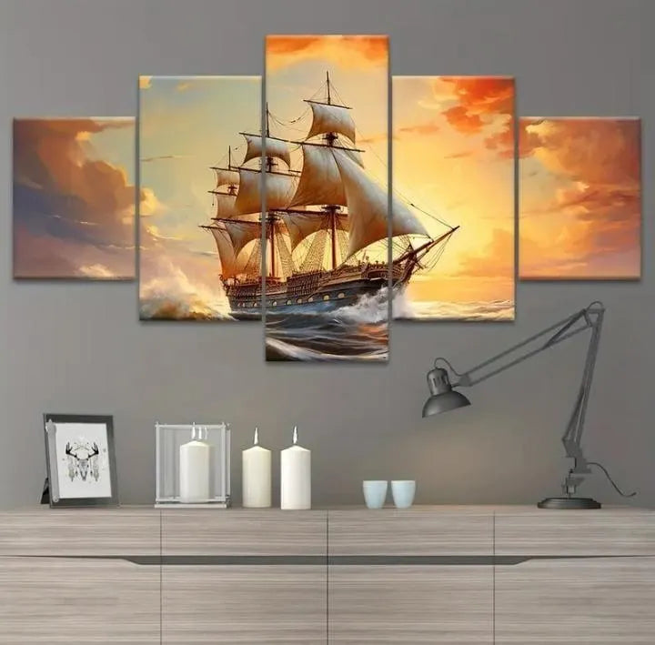 Pirate Ship Sail Wall Frame