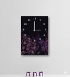 Elegant Floral Wooden Wall Clock